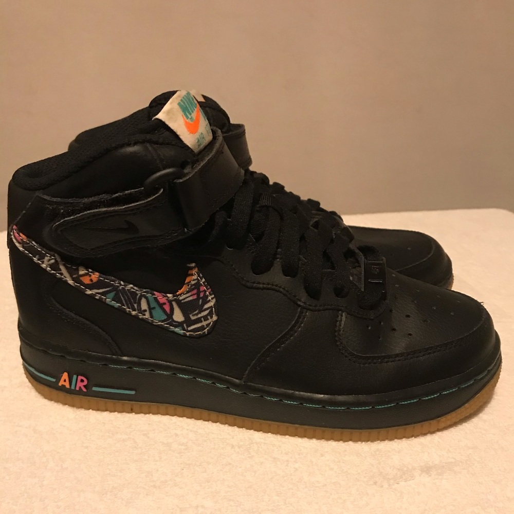 Nike AirForce 1 GS “South Beach” black size 5Y new